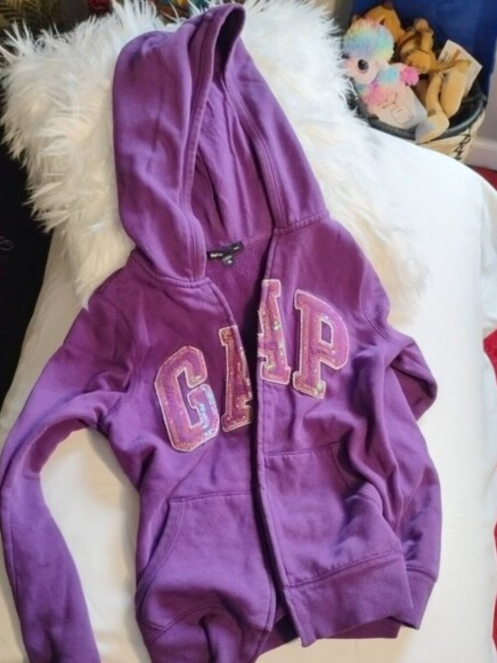 Girls Size 12 Back to School Bundle GAP Sequin Hoodie NWT Jeans + More